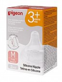 Купить pigeon softouch peristaltic plus (пиджен) соска силиконовая для бутылочки с 3 месяцев, размер m 3 шт в Балахне
