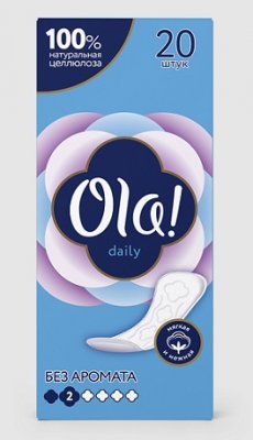 Купить ola! (ола) прокладки ежедневные daily, 20 шт в Балахне
