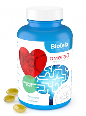 Купить biotela (биотела) омега-3 жирные кислоты, капсулы 120 шт бад в Балахне