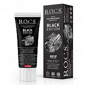 Купить рокс (r.o.c.s) зубная паста блэк эдишн черная отбеливающая 74г в Балахне