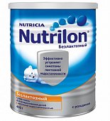 Купить nutrilon (нутрилон) безлактозная сухая смесь детская с рождения, 400г в Балахне