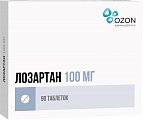 Купить лозартан, таблетки, покрытые пленочной оболочкой 100мг, 90 шт в Балахне
