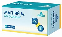 Купить магний в6-миофарм, таблетки 750мг, 60 шт бад в Балахне