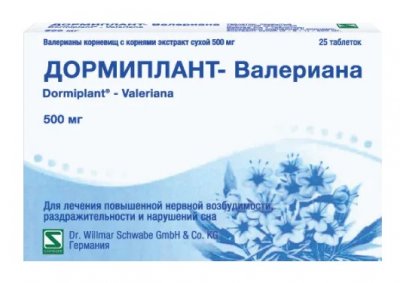 Купить дормиплант-валериана, таблетки покрытые пленочной оболочкой 500мг, 25шт в Балахне