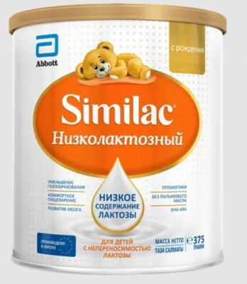 Купить симилак (similac) низколактозный, смесь молочная, с рождения 375г в Балахне