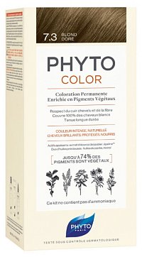 Phytosolba PhytoColor (Фитосольба Фитоколор) краска для волос оттенок 7,3 Золотой блонд