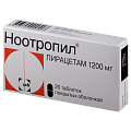 Купить ноотропил, таблетки, покрытые пленочной оболочкой 1200мг, 20 шт в Балахне