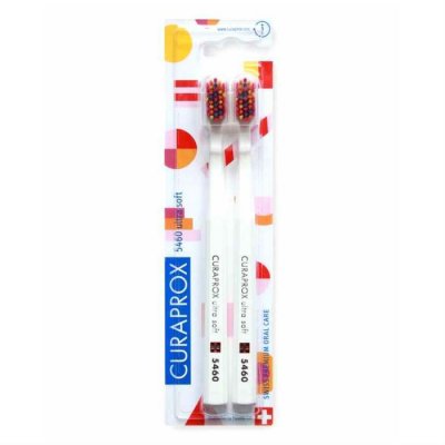 Купить курапрокс (curaprox) набор зубных щеток ultrasoft duo pop art, 2 шт. в Балахне