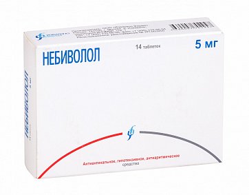 Небиволол, таблетки 5мг, 14 шт