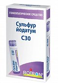 Купить сульфур йодатум с30 гомеопатические монокомпонентный препарат минерально-химического происхождения, гранулы гомеопатические 4 гр в Балахне