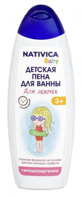 Купить nativica baby (нативика) детская пена для ванны для девочек 3+, 430мл в Балахне