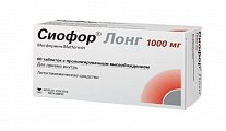 Купить сиофор лонг, таблетки с пролонгированным высвобождением 1000 мг, 60 шт в Балахне