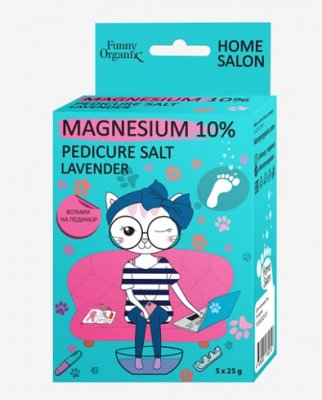 Купить funny organix (фанни органикс) магниевая соль для педикюра 25г, 5 шт в Балахне