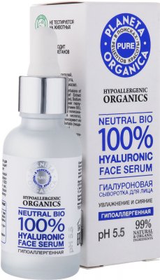 Купить planeta organica (планета органика) pure сыворотка для лица гиалуроновая, 30мл в Балахне