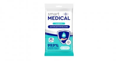 Купить smart medical (смарт медикал) салфетки влажные антисептические 20шт в Балахне
