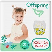 Купить offspring (оффспринг) подгузники-трусики детские размер xxl, 15-23 кг 24 шт лимоны в Балахне