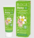 Рокс (R.O.C.S) зубная паста для малышей Baby Душистая ромашка 0-3лет, 45г