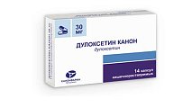 Купить дулоксетин-канон, капсулы кишечнорастворимые 30мг, 14 шт в Балахне