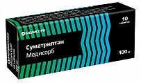 Купить суматриптан медисорб, таблетки покрытые пленочной оболочкой 100мг 10шт в Балахне