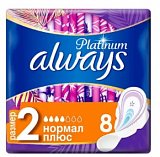 Always (Олвэйс) прокладки Ultra Platinum Нормал+ 8шт