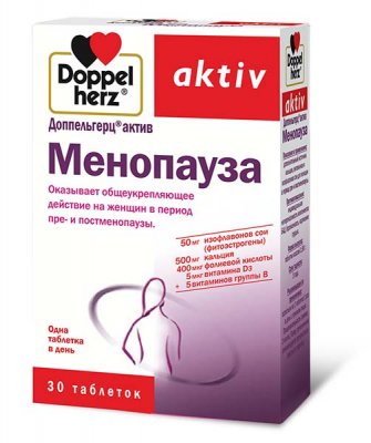 Купить doppelherz (доппельгерц) актив менопауза, таблетки, 30 шт бад в Балахне