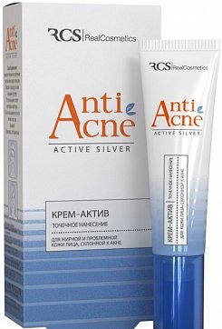 Реалкосметик крем-актив для жирной и проблемной кожи лица, склонной к акне, 15мл