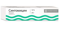 Купить синтомицин, линимент для наружного применения 10%, 25г в Балахне