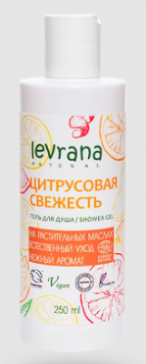 Купить levrana (леврана) гель для душа цитрусовая свежесть, 250мл в Балахне