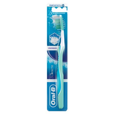 Купить oral-b (орал-би) зубная щетка 3d white отбеливание средняя, 1 шт в Балахне