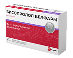 Купить бисопролол-велфарм, таблетки, покрытые пленочной оболочкой 10мг, 30 шт в Балахне