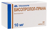 Купить бисопролол-прана, таблетки, покрытые пленочной оболочкой 10мг, 60 шт в Балахне