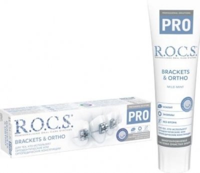 Купить рокс (r.o.c.s) зубная паста pro brackets & ortho, 135г в Балахне