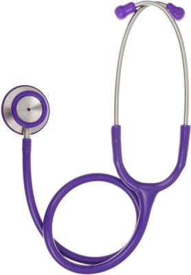 Купить стетоскоп amrus (амрус) 04-ам420 delux master медицинский двухсторонний терапевтический, фиолетовый в Балахне