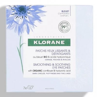 Купить klorane (клоран) пачти для контура глаз с органическим эстрактом василька и гиалуроновой кислотой, 7 пар в Балахне
