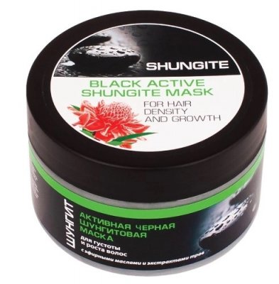 Купить природная аптека шунгит маска д/волос активная черная, 220мл в Балахне