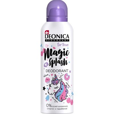 Купить deonica (деоника) дезодорант для подростков magic splash спрей, 125мл в Балахне