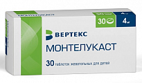 Купить монтелукаст, таблетки жевательные, для детей 4мг 30шт в Балахне