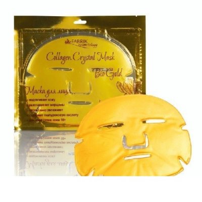 Купить фабрик косметик коллаген кристал маска для лица био золото №1 в Балахне