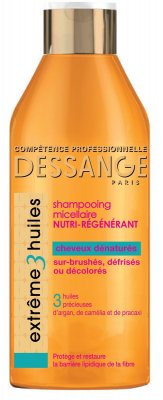 Купить dessange (дессанж) шампунь экстремальное восстановление для сильно поврежденных волос экстрим 3 масла, 250мл в Балахне