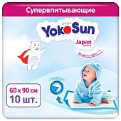 Купить yokosun (йокосан) пеленки впитывающие детские 60х90, 10 шт в Балахне