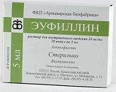 Купить эуфиллин, раствор для внутривенного введения 24 мг/мл ампулы 10мл 5шт в Балахне