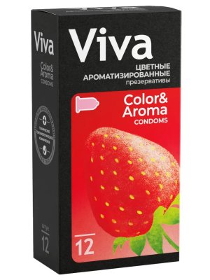 Купить viva (вива) презервативы ароматизированные цветные 12шт в Балахне
