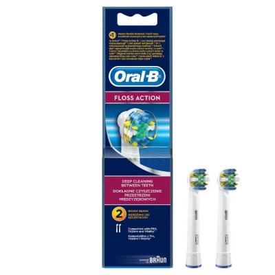 Купить oral-b (орал-би) насадки для электрических зубных щеток, floss action eb25 2 шт в Балахне