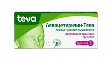 Купить левоцетиризин-тева, таблетки покрытые пленочной оболочкой 5 мг, 30 шт от аллергии в Балахне