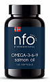Купить норвегиан фиш оил (nfo) омега-3-6-9 масло лосося, капсулы 745мг, 120шт бад в Балахне