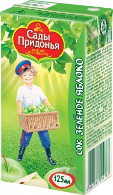 Купить сады придонья сок, зеленое яблоко 125мл (сады придонья апк, россия) в Балахне