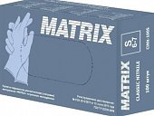 Купить перчатки matrix смотровые нитриловые нестерильные неопудренные текстурированные, размер s, 50 пар, голубые в Балахне
