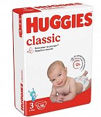Купить huggies (хаггис) подгузники классик 3, 4-9кг 78 шт в Балахне