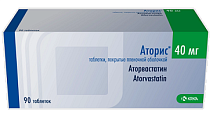 Купить аторис, таблетки, покрытые пленочной оболочкой 40мг, 90 шт в Балахне