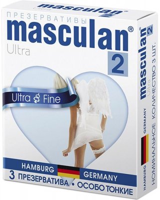 Купить masculan-2 (маскулан) презервативы ультра особо тонкие прозрачные с обильной смазкой 3шт в Балахне